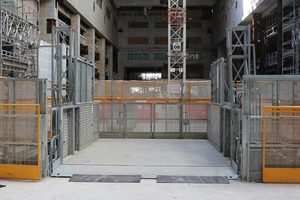 Electric <strong>Building</strong> Single Cage Monorail Construction <strong>Material</strong> Transport <strong>Platform</strong> Hoist