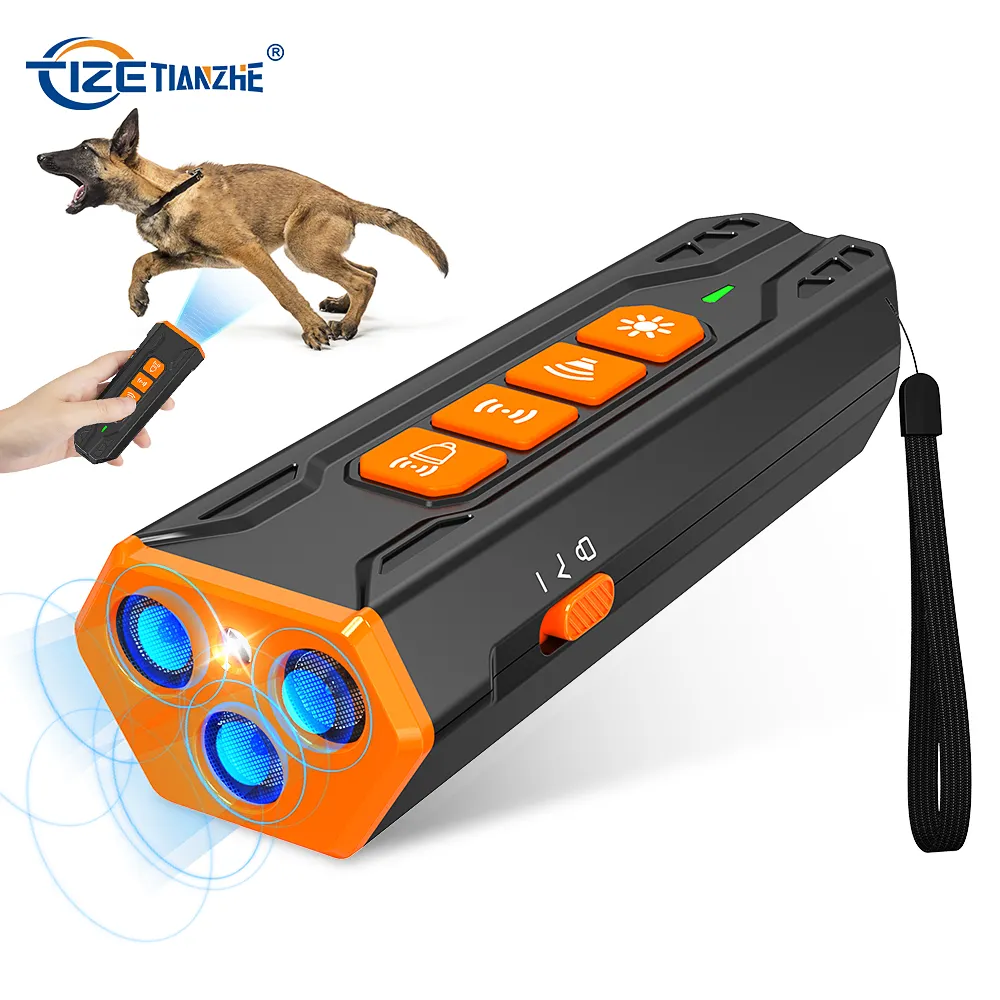 TIZE, recién llegado, dispositivo de Control de ladridos para dejar de ladrar, repelente ultrasónico LED para perros