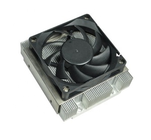 Square Extruded Aluminum <strong>Heatsink</strong> with Fan for Computer CPU - Product Image 2