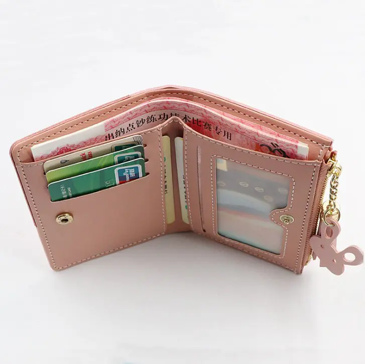 Factory Fashion PU leather lady purse women clutch wallet