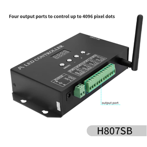 H807SB <strong>WiFi</strong> APP SD CARD Programmable 5V 12V 24V 4096 Pixel 8208 2815 2811 1903 2812 <strong>DMX</strong> <strong>LED</strong> Build Dream Lights <strong>LED</strong> <strong>Controller</strong> - Product Image 2