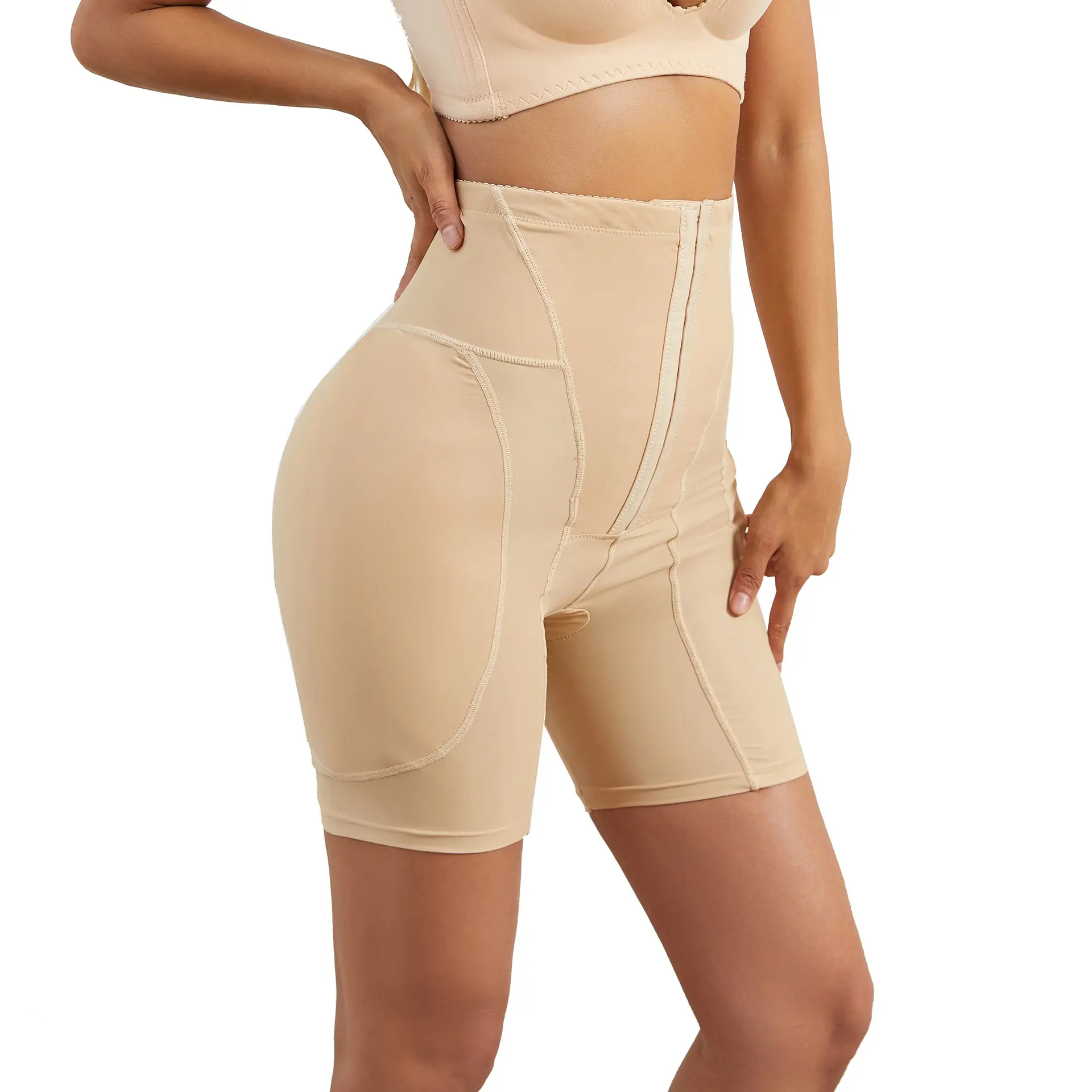 Moldeadores de cuerpo de talla grande para mujer, ropa moldeadora de cintura, bragas de alta compresión para mejorar la cadera, levantador de glúteos