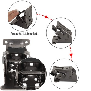 90 độ tự khóa Màu Đen Gấp bản lề đôi tích cực phanh và vuông gấp khóa Bàn cà phê chân gấp bản lề - Product Image 2