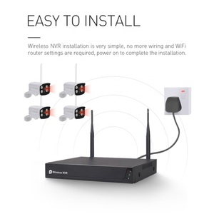 QZT OEM Tuya 4ch Waterproof 1080p 2mp Wifi <strong>Wireless</strong> <strong>2</strong>-<strong>way</strong> Audio Home Human Motion Detection Cctv Security Camera <strong>System</strong> Nvr Kit - Product Image 2
