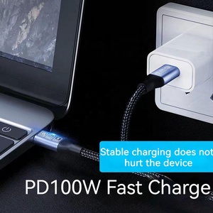 Fast Charging PD 100W 5A 20Gbps Type-C USB 3.2 Gen2 E-Mark Fast Charge USB C Type C 4K 60Hz Cable 0.15M 0.3M 0.5M 1M 1.5M 2M 3M