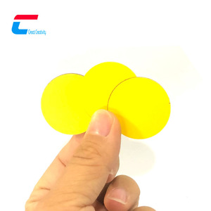 高频圆形Nfc令牌射频识别MIFARE经典1k硬币标签门禁智能芯片贴纸卡聚氯乙烯空白硬币支付卡 - Product Image 2