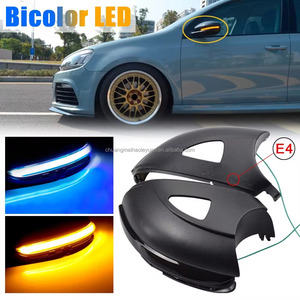 VW Golf MK6 GTI 6 R hattı için 2 parça Touran dinamik flaşör yan ayna göstergesi Volkswagen VI R20 LED sinyal lambası - Product Image 6