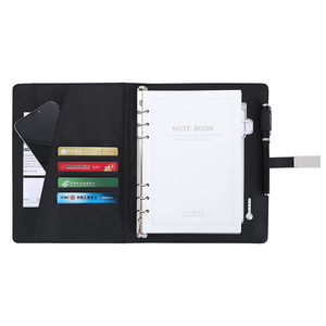 <strong>2025</strong> New <strong>Design</strong> <strong>Custom</strong> LED Light logo A5 Size 8000mah Wireless Charger Power Bank Diary <strong>Notebook</strong> with USB - Product Image 2