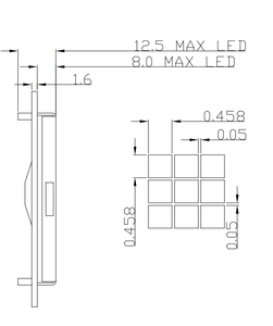 Punkt matrix LCD 192x64 Cob Modul Punkt anzeige