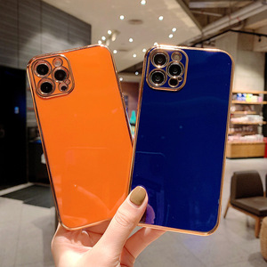 For iPhone Case TPU Electroplate SmallウエストCell Phone Back Cover <span class=keywords><strong>Shell</strong></span>ためiPhone 11 Pro Max Case