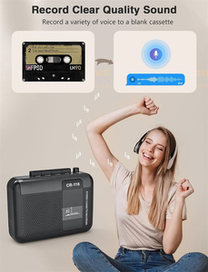 带定制标志选项的立体声调幅/调频收音机便携式盒式播放机 - Product Image 6