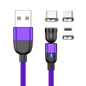 1m 2m Usb数据3A快速充电Usb至Type- C 8pin Micro 3合1电缆不同颜色电话充电器电缆 - Product Image 2