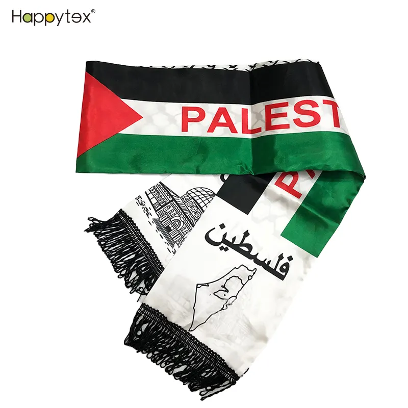 Bracelet en tissu Offre Spéciale écharpe palestinienne blanc et noir arabe Original Arafat avec drapeau Keffiyeh Pakistan pour les mariages