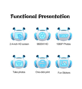 New Arrival Q5 <strong>Camera</strong> With Print Photos Function for Take Photo Mini Digital <strong>Camera</strong> Smart Touch Screen <strong>Camera</strong> - Product Image 2