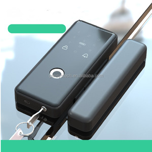 Özel Logo akıllı kapı kilidi şifre 3d yüz tanıma Wifi Tuya akıllı kapı kilidi s için cam kapi - Product Image 3