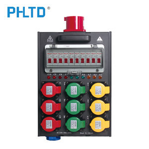 Caja de distribución de fuente de alimentación eléctrica de 9 vías Phltd con equipo de distribución de energía interior de etapa de salida de 16A 3pin - Product Image 2