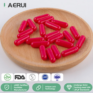 Laerui fabrika özel toptan düz renk hiçbir GMO yenilebilir hızlı çözünen boş sert jelatin kapsül kabuğu - Product Image 4