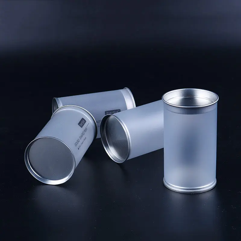 Fábrica vender plástico transparente PET PVC cilindro fosco vazio garrafa caixa de lata ovos esponja embalagem claro cilindro presente tubo