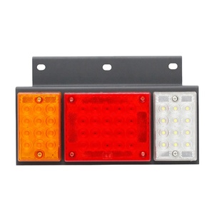 Factory High Quality IP67 Waterproof <strong>12V</strong> 24V Rear Combination Light 60 <strong>LEDs</strong> with Iron Plate for Trucks - Product Image 1