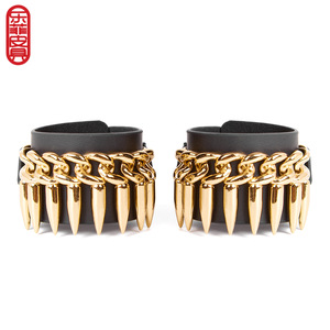 ODM时尚设计脚踝袖口配铁天才皮革OEM Bdsm性感可调高品质皮革手铐，用于性束缚