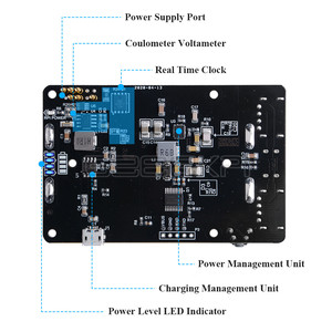 UPS PLUS Raspberry Pi 18650 nuovi UPS con Coulometer Pro dispositivo di alimentazione a due porte USB esteso per Pi 5/4 B / 3B + / 3B
