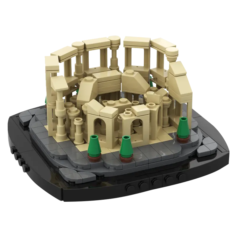 GoldMoc Mini arquitectura ciudad Italia Coliseo romano modelo Fit 10276 niños chico bloques de construcción ladrillos Juguetes