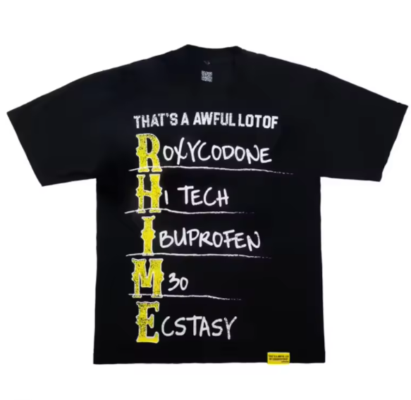 T-shirt con una pessima rima