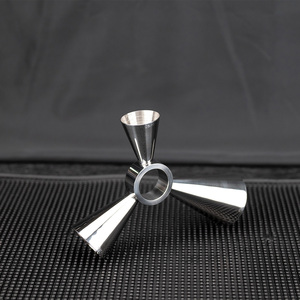 Özel 304 paslanmaz çelik Bar Jigger 10ml 20ml 30ml çift kokteyl Jigger ölçekli işareti ile tek kullanımlık ölçüm Jigger - Product Image 5