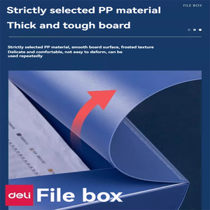 Deli 5602 <strong>File</strong> BoxA4 <strong>File</strong> Box35mm Business Blue 12 Plastic Thickened Vertical Large-capacity Foldersoffice Classification and - Product Image 5