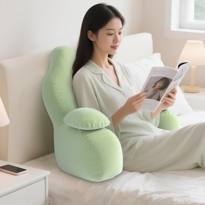 Phim hoạt hình giường đọc sách gối với có thể tháo rời và có thể giặt lót thoải mái lớn tựa lưng Đệm - Product Image 1