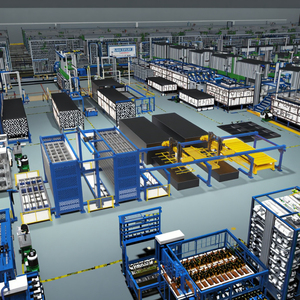 Equipo inteligente completamente automático de carga y descarga de dos remolques con grúa inteligente y almacén de almacenamiento - Product Image 3