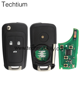 กุญแจรีโมท3ปุ่ม Chevrolet พร้อมชิป ID46 315MHz สำหรับ Aveo Cruze แบบไม่ตัดใบมีด - Product Image 2