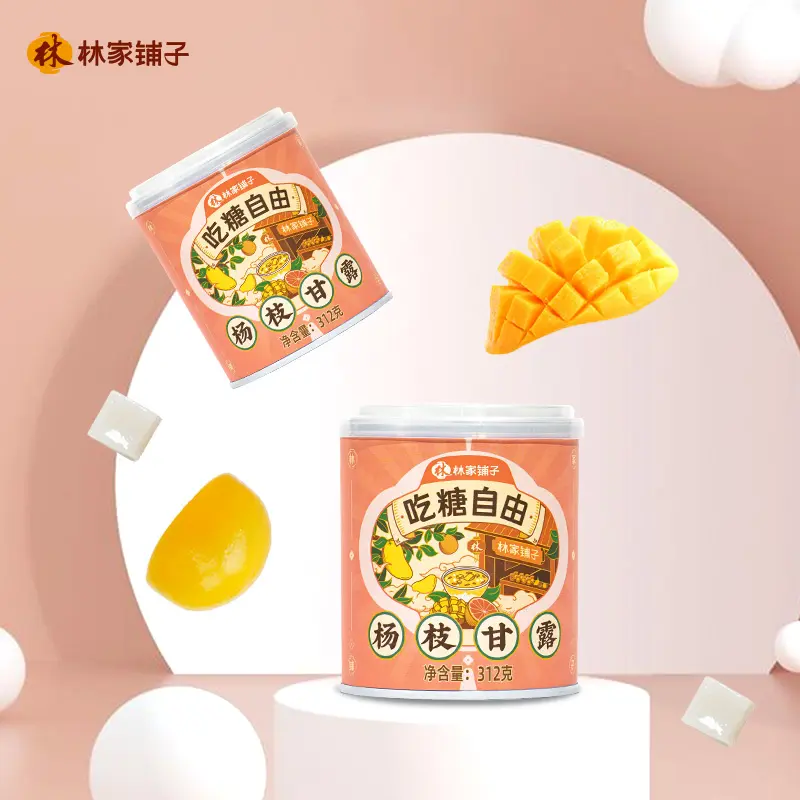 लीसुनफूड डिब्बाबंद चीनी नियंत्रित चिनार शाखा मन्ना हल्के सिरप लिंजियापुजी में गर्म बिक्री स्वादिष्ट फल फास्ट फूड अन्य