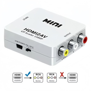 HDMI 3RCA dönüştürücü için Mini 1080P Video bölücüler ve dönüştürücüler için TV/PS3/DVD/VCR (Pal/NTSC) CVBS adaptörü ile - Product Image 3