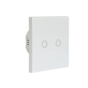 Tuya-interruptor de luz inteligente con WiFi, sensible al tacto, 2 entradas, 2 vías, UE
