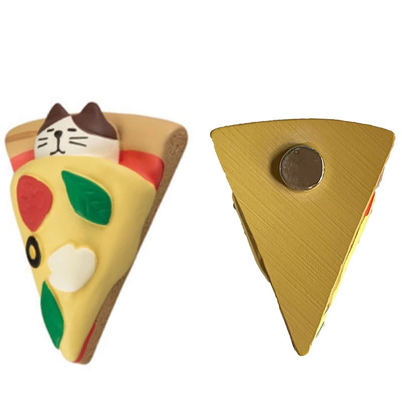 Autocollant de réfrigérateur Pizza Cat