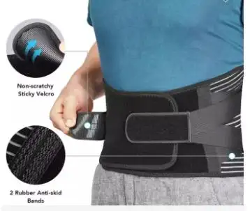 Opus-Cinturón de soporte lumbar para hombre, faja moldeadora para el dolor de espalda, 6 S