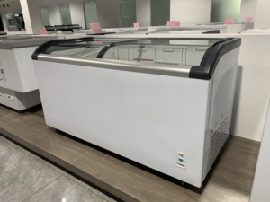 LUSTCK 273Lシングル温度商用チェストフリーザーディープディスプレイクーラーCE & <span class=keywords><strong>ETL</strong></span>認定小型アイスクリームフリーザー