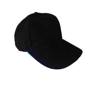 Custom Embroidery 6 Panel Hip Hop Mens Blank Black Lighted Led Baseball <strong>Cap</strong> - Product Image 3