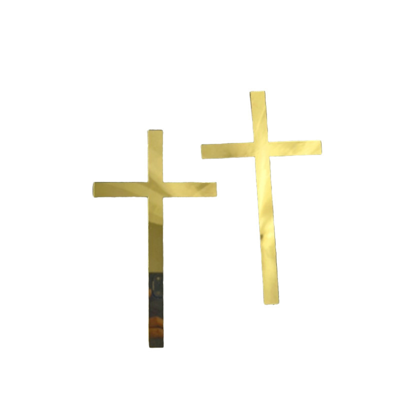 Gold-2pcs cross
