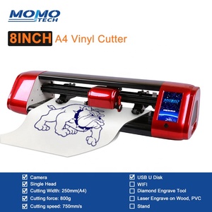 Fabrika kaynağı Mini vinil kesici HTV ısı transferi grafik çizici Signmaster yazılımı ve Servo sürücü ile Flatbed tasarım - Product Image 3