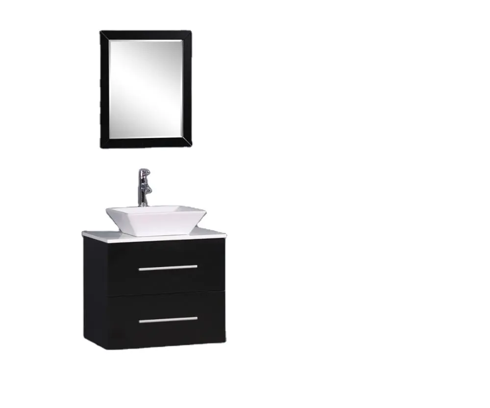 Estilo europeu lavatório moderno banheiro, armários de banheiro de fabricante bacia cerâmica vanity combo de aço inoxidável