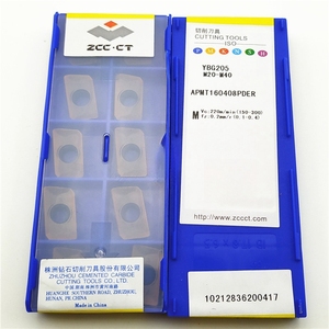 APMT apmtpdr PDR/APMT160408 APMT16 Zcc PDER YBG205 ZCC.CT Cnc kesme ekler makine Mi için orijinal kesim karbür dönüm araçları - Product Image 4