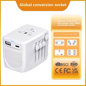 <strong>EU</strong> Standard <strong>Multi</strong>-Use <strong>Adapter</strong> Socket 100W <strong>Output</strong> Power Type-C Port Wireless Step-Down Charging <strong>Adapter</strong> for Thailand &amp; USA Travel - Product Image 2