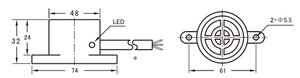 JCW-48QA verschiebung sensor Induktiver Näherung sensor M48 * 32 1-18MM DC10-36V PNP NPN IP67 2/3-Draht - Product Image 6