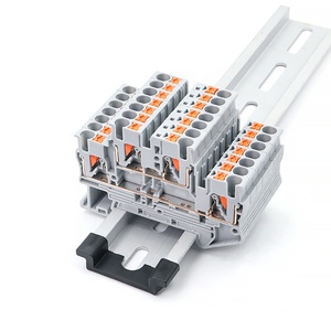 PTTB 2,5 26-12AWG 500V 22A gris Nivel de doble capa sin tornillos carril Din montado en Panel enchufe de resorte bloque de terminales de alimentación - Product Image 6