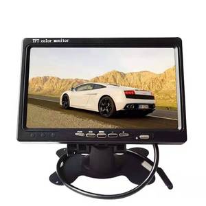 宽萤幕 16:9 VGA AV 输入遥控器 7英寸 Screen1024 * 600 高分辨率 DC 9 V-36 V HDMA VGA AV 车载显示器 - Product Image 2
