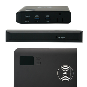 2021 חדש חם AC Outlet 20000mAh מחשב נייד טעינת בנק עם 3 יציאות USB יצרן סיטונאי AC מטען כוח בנק עבור Mac