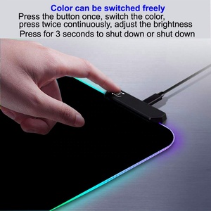 2025 New Large RGB Gaming <strong>Mouse</strong> Pad Square Light Modes Touch <strong>Control</strong> 4mm Non-Slip Rubber 3mm Extended Soft <strong>Computer</strong> <strong>Keyboard</strong> - Product Image 5