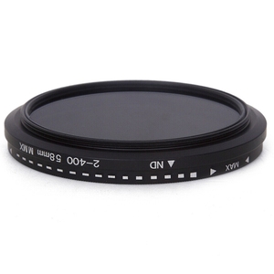 <strong>58mm</strong> ND Fader Neutral Density Adjustable Variable <strong>Filter</strong>, ND2 to ND 400 <strong>Filter</strong> - Product Image 1